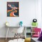 Stupell Industries Retro Space Planet Framed Floater Canvas Wall Art Design by Nataly White